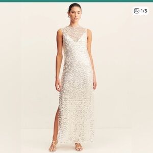 Shona Joy Asteri High Neck sleeveless maxi dress